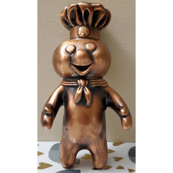 Other - 1971 Pillsbury Doughboy Brass Filled Figure 8" Inch Tall Employee Gift Award ??